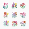 Bande Bande Washi Tape Campi di Tulipani
