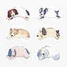 Bande Bande Washi Tape Adesivo in Rotolo Scrivibile Cane che Corre