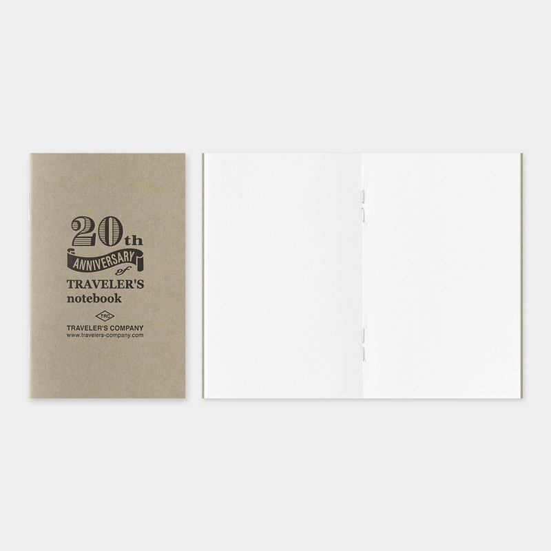 Traveler's Company Traveler's Notebook Card Size 20th Anniversary Set Marrone