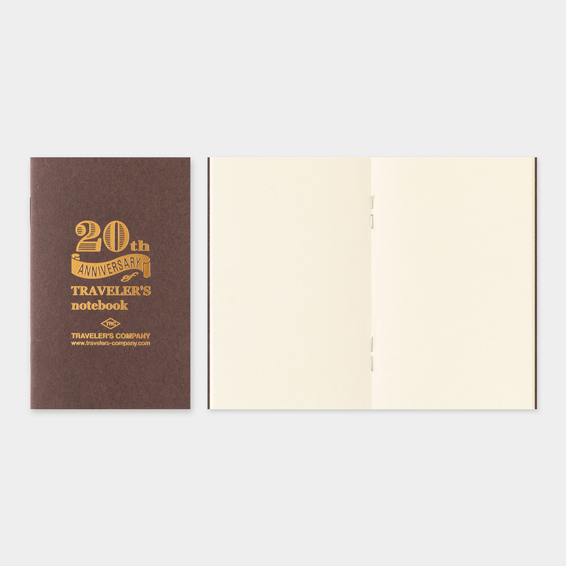 Traveler's Company Traveler's Notebook Card Size 20th Anniversary Set Marrone