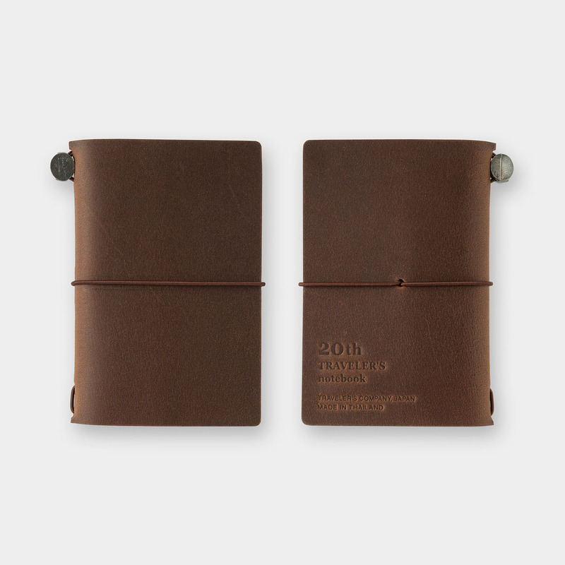 Traveler's Company Traveler's Notebook Card Size 20th Anniversary Set Marrone