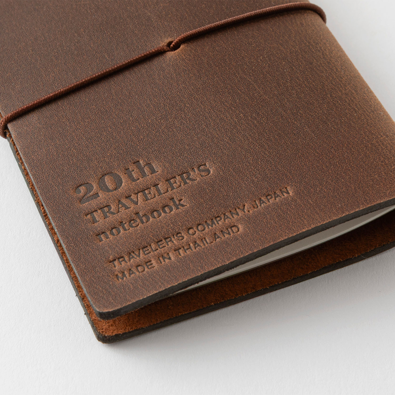 Traveler's Company Traveler's Notebook Card Size 20th Anniversary Set Brown