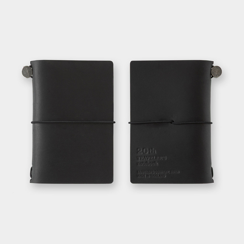 Traveler's Company Traveler's Notebook Card Size 20th Anniversary Set Nero