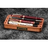 Galen Leather Galen Leather The Pen Station Wooden Pen Stand Mahogany