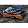 Galen Leather Galen Leather The Pen Bridge Wooden Pen Stand Mahogany