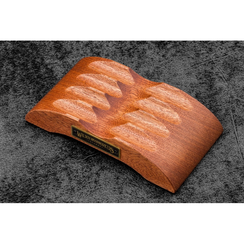 Galen Leather Galen Leather The Pen Arch Wooden Pen Stand Mahogany