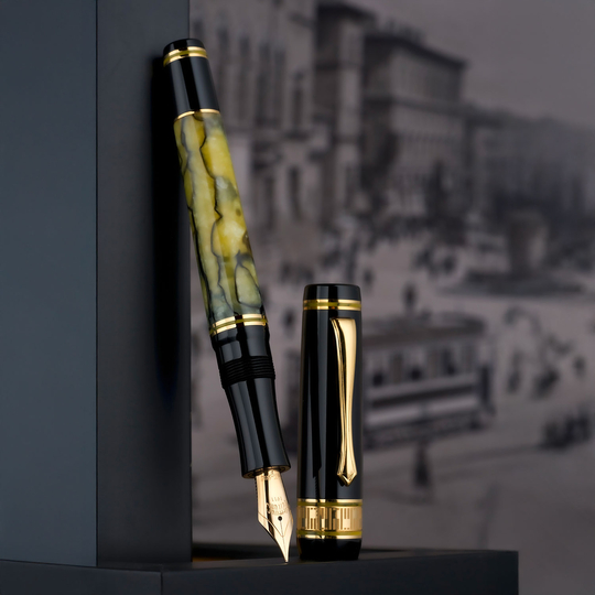 Nettuno Superba Fountain Pen Jade 14k Limited Edition