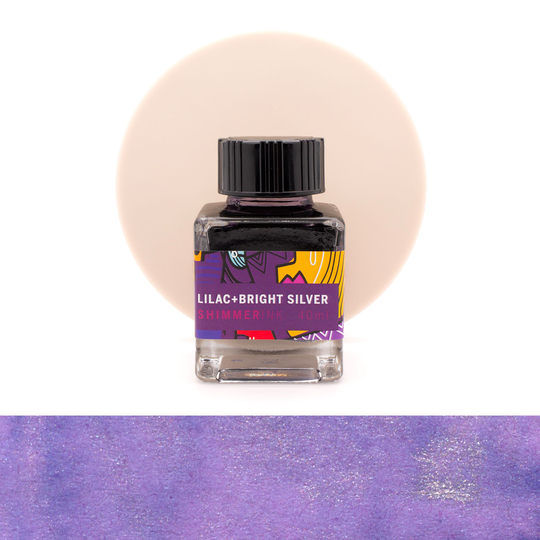 Leonardo Lilac + Bright Silver Ink Bottle 40 ml