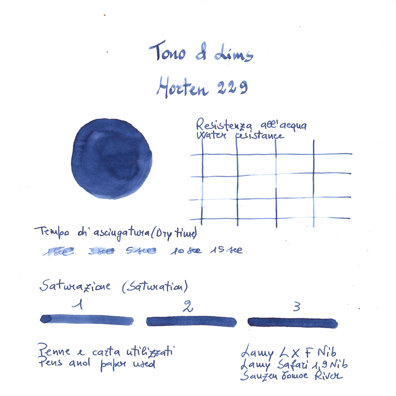 Tono & Lims Tono & Lims Horten 229 Inchiostro 30 ml