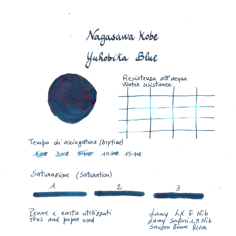 Nagasawa Nagasawa Kobe Monogatari Yuhobika Blue Inchiostro 50 ml
