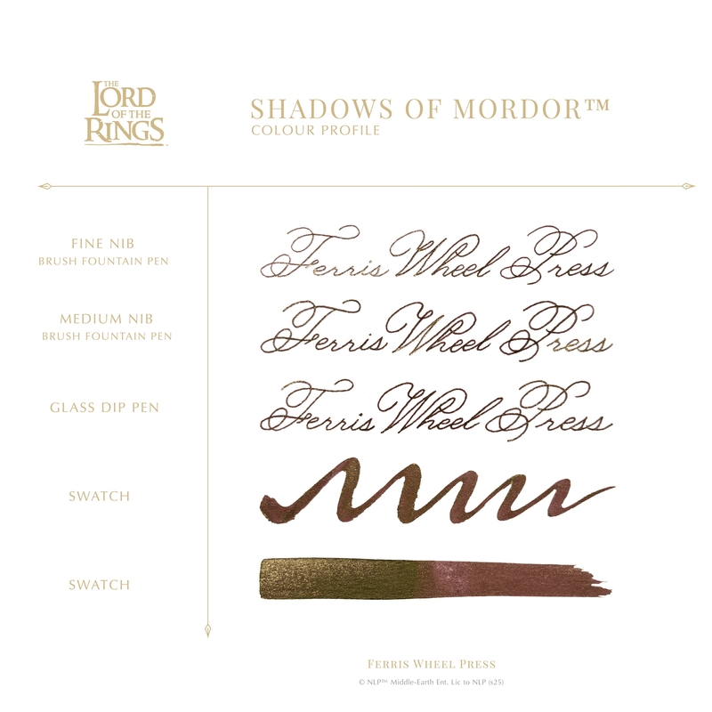 Ferris Wheel Press Ferris Wheel Press x The Lord of The Rings Shadows of Mordor Ink Bottle 28 ml