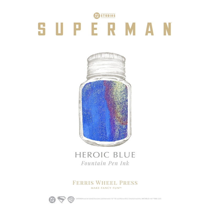 Ferris Wheel Press Ferris Wheel Press x Superman Heroic Blue Inchiostro 10 ml