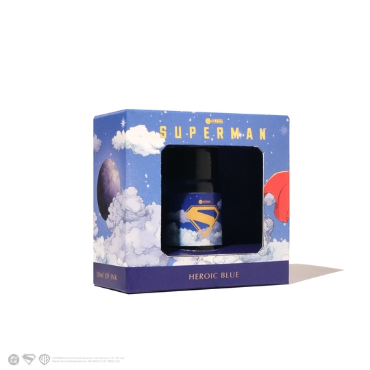 Ferris Wheel Press x Superman Heroic Blue Ink Bottle 10 ml