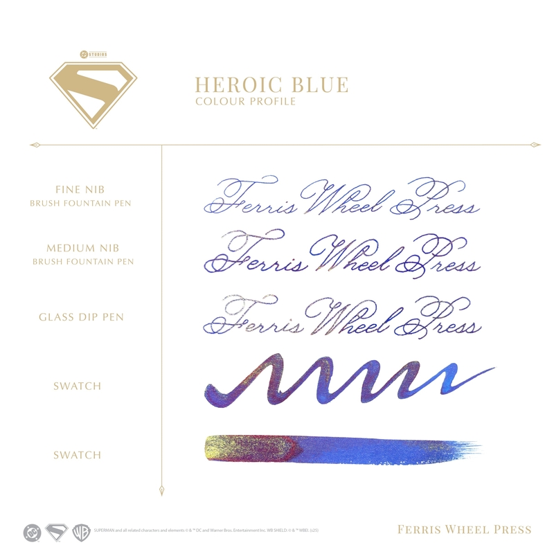 Ferris Wheel Press Ferris Wheel Press x Superman Heroic Blue Inchiostro 10 ml