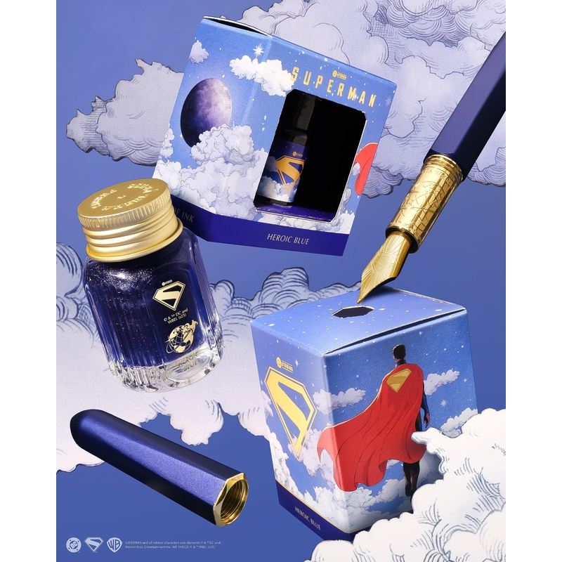 Ferris Wheel Press Ferris Wheel Press x Superman Heroic Blue Inchiostro 10 ml