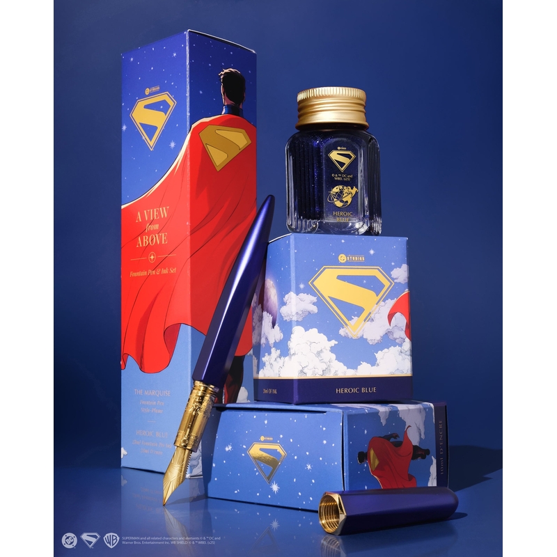 Ferris Wheel Press Ferris Wheel Press x Superman Marquise Set Penna Stilografica e Inchiostro A View from Above