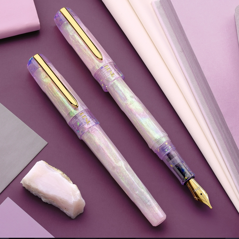 Benu Benu Talisman Penna Stilografica Pink Opal
