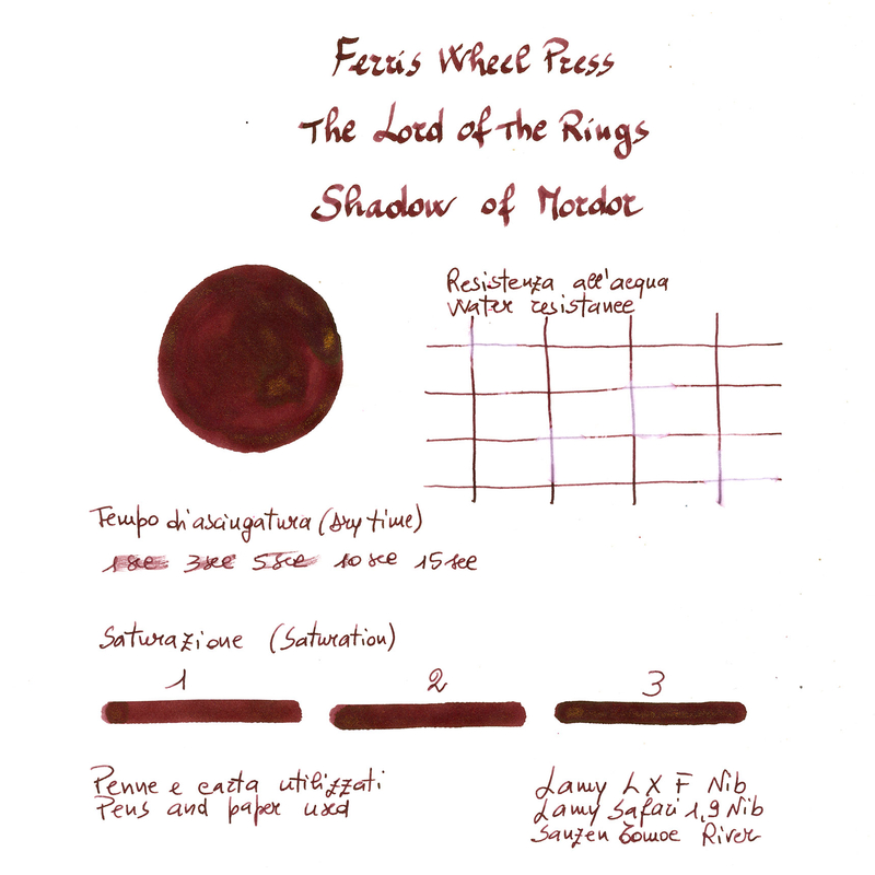 Ferris Wheel Press Ferris Wheel Press x The Lord of The Rings Shadows of Mordor Ink Bottle 10 ml