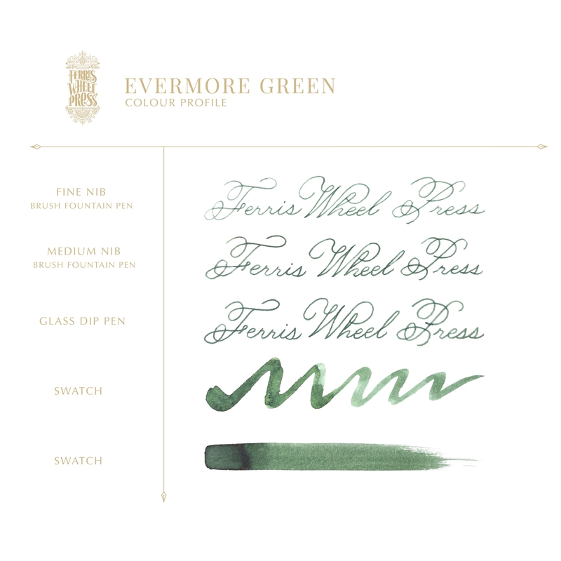 Ferris Wheel Press Ferris Wheel Press Evermore Green Inchiostro 10 ml