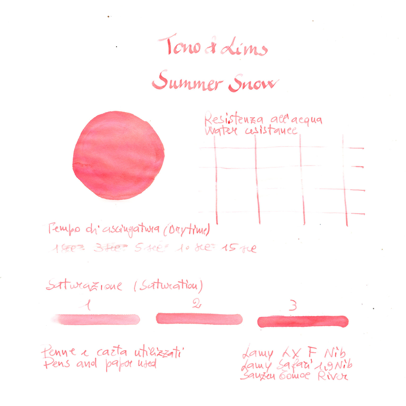 Tono & Lims Tono & Lims Friendship Summer Snow Inchiostro 30 ml
