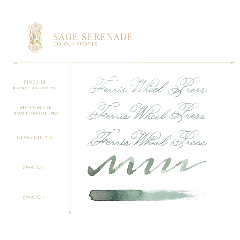 Ferris Wheel Press Ferris Wheel Press Sage Serenade Ink Bottle 10 ml
