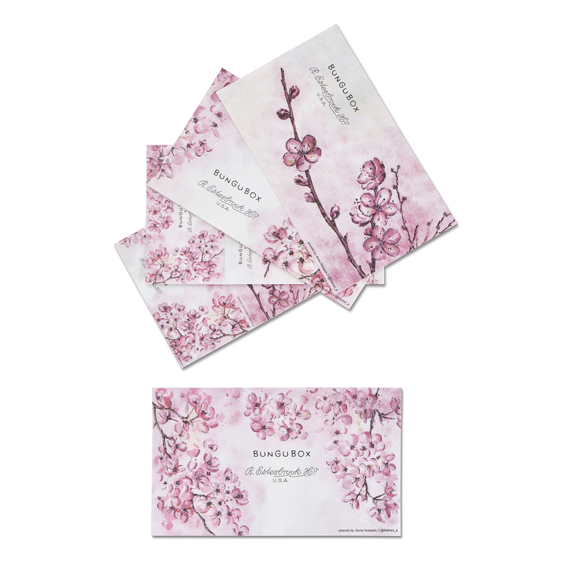 Esterbrook Esterbrook x Bungubox Carta Assorbente Kachofugetsu Flower