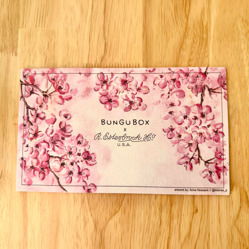 Esterbrook Esterbrook x Bungubox Carta Assorbente Kachofugetsu Flower