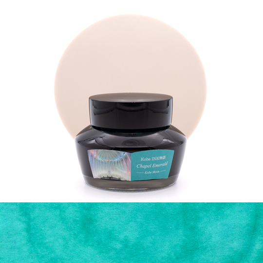 Nagasawa Kobe Monogatari Chapel Emerald Ink Bottle 50 ml