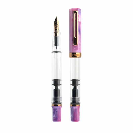 Twsbi Eco Penna Stilografica Fluorite Purple & Bronze
