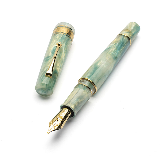 Leonardo Momento Zero Grande 2.0 Penna Stilografica Ortensia Pennino 8 14k Edizione Limitata