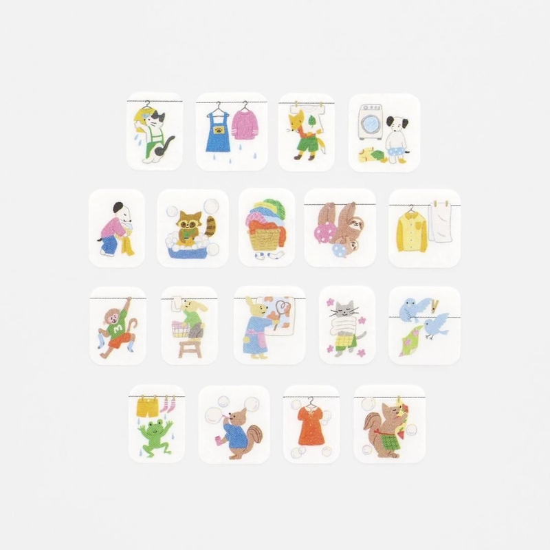 Bande Bande Washi Tape Lavare Insieme: Animali Spensierati