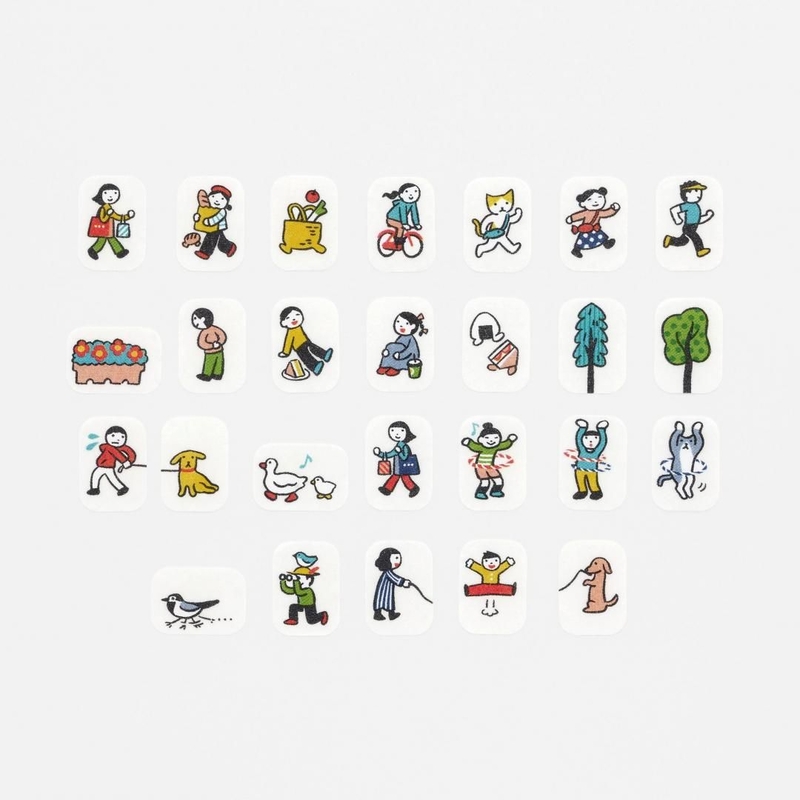 Bande Bande Washi Tape People Who Live in the Notebook A Perfect Day for a Stroll