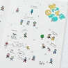 Bande Bande Washi Tape People Who Live in the Notebook A Perfect Day for a Stroll