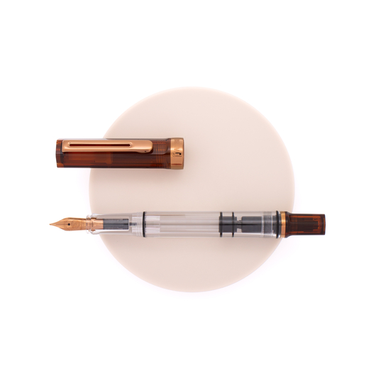 Twsbi Eco Penna Stilografica Rootbeer & Bronze