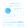 Nagasawa Nagasawa Kobe Monogatari Sengari Water Blue Ink Bottle 50 ml