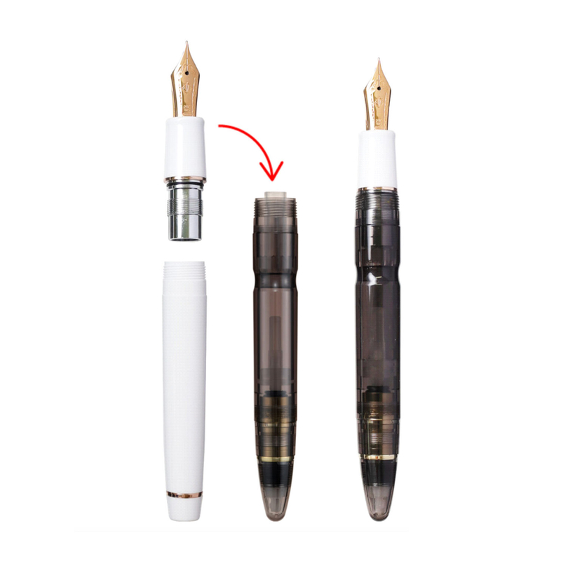 Sailor Sailor 1911 Realo 18k Fountain Pen Clear Black