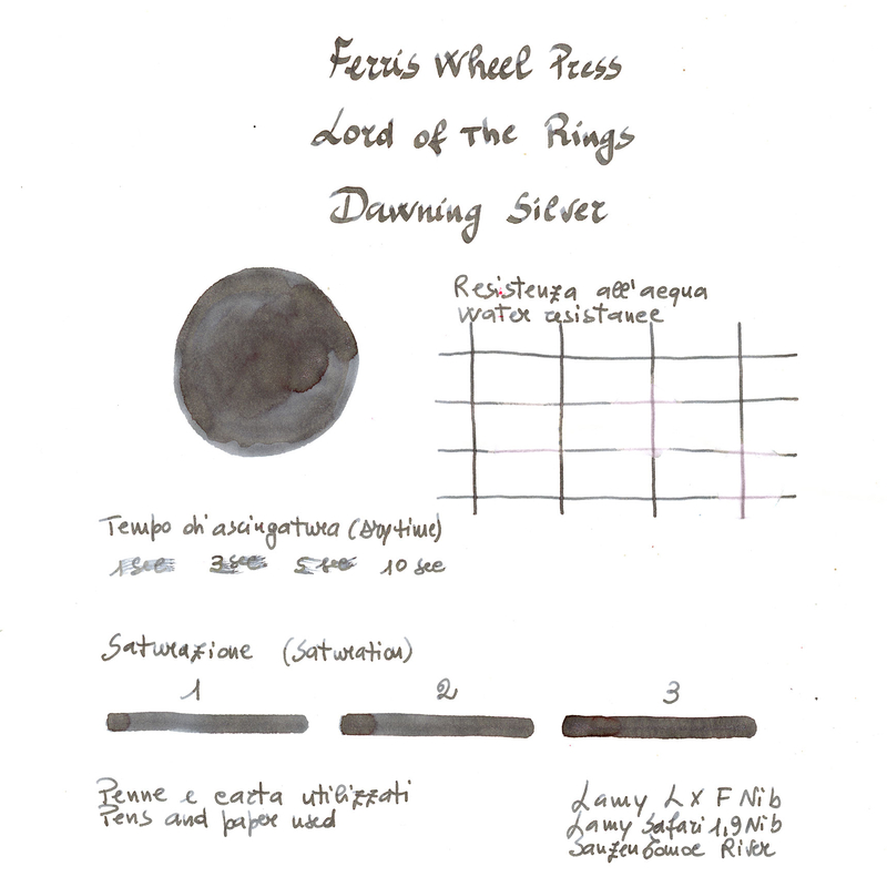 Ferris Wheel Press Ferris Wheel Press x The Lord of The Rings Dawning Silver Ink Bottle 10 ml