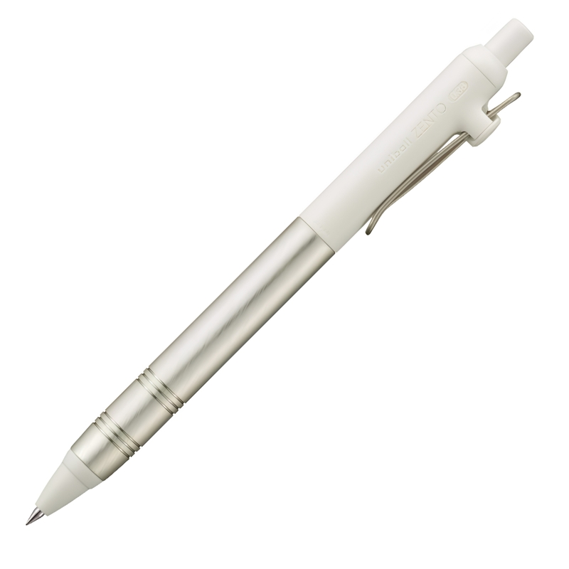 Uni Uni-ball Zento Flow 0.38 mm Penna Gel Birch White