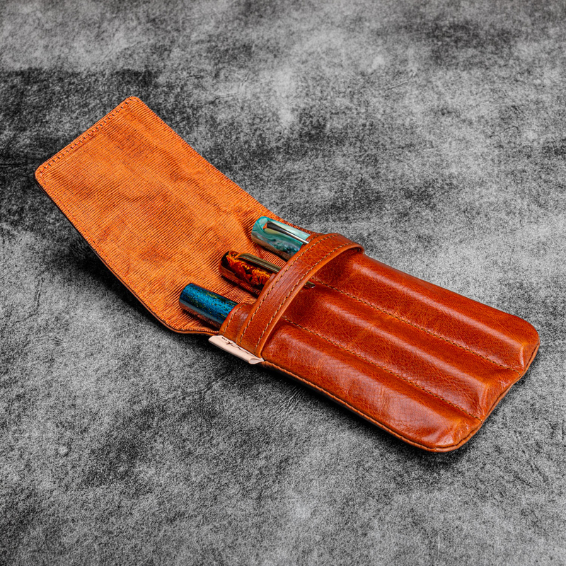 Galen Leather Galen Leather x Nock Co. Lookout Portapenne Deep Cognac