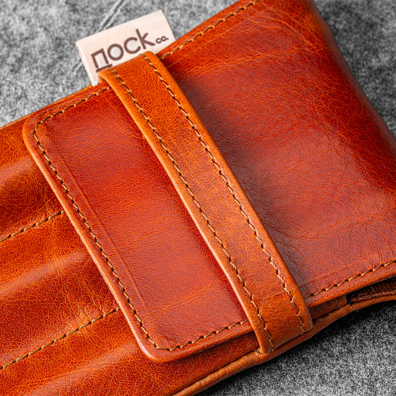 Galen Leather Galen Leather x Nock Co. Lookout Portapenne Deep Cognac