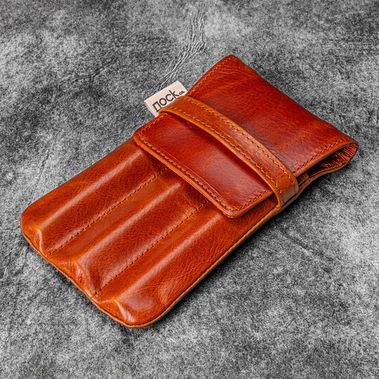 Galen Leather x Nock Co. Lookout Portapenne Deep Cognac