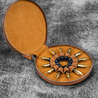 Galen Leather Galen Leather The Nib Circle Portapennini in Pelle con Zip 12 Posti
