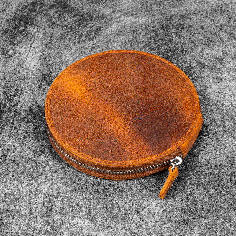 Galen Leather Galen Leather The Nib Circle Portapennini in Pelle con Zip 12 Posti