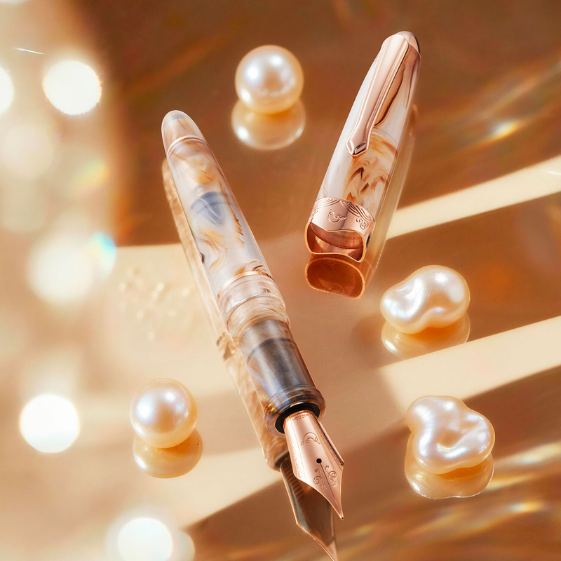 Nahvalur Nahvalur Horizon Fountain Pen Pearl