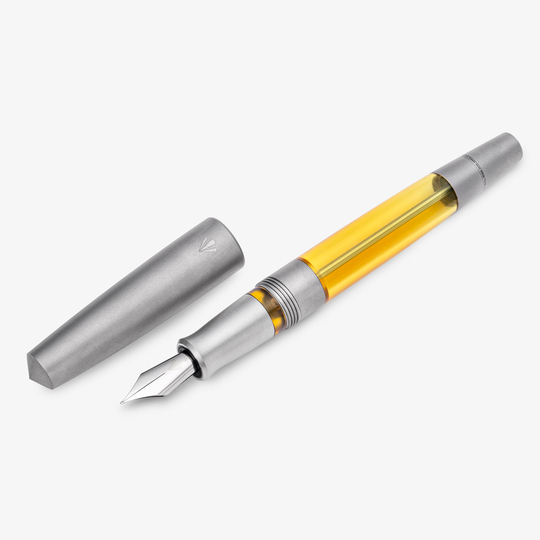 Gravitas VAC 2.0 Grade 5 Titanium Fountain Pen Stone Washed