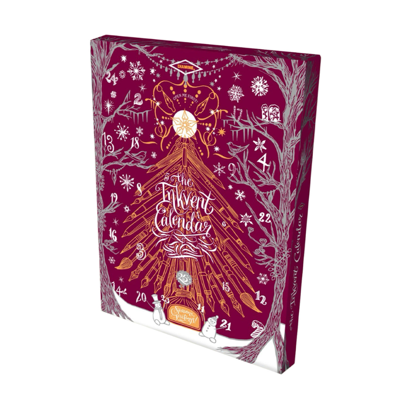 Diamine Diamine InkVent Calendar Burgundy Edition Calendario dell'Avvento 2026 con Inchiostri