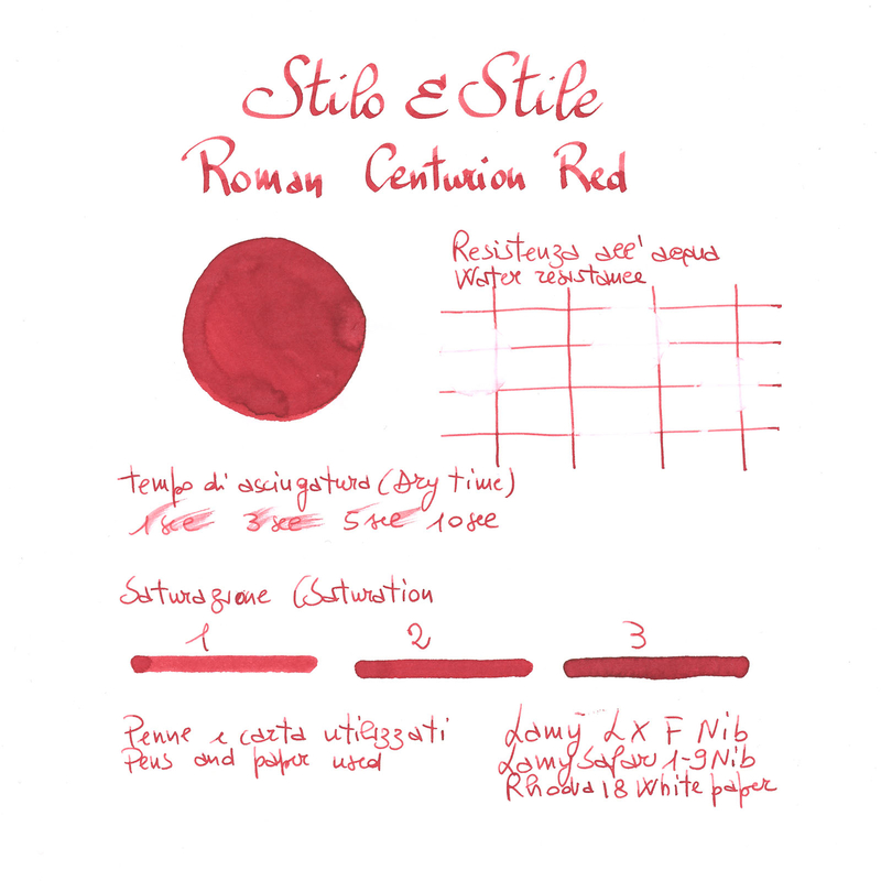 Stilo&Stile Roman Centurion Red Inchiostro 30 ml