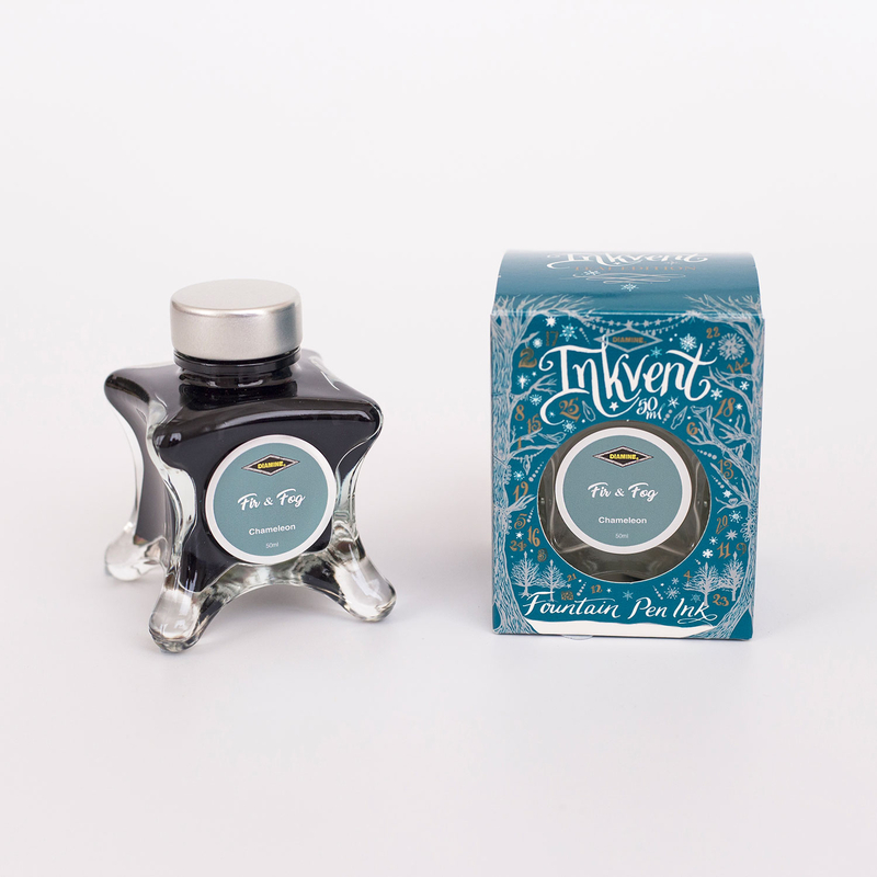 Diamine Diamine Inkvent Fir & Fog Inchiostro 50 ml Teal Edition Chameleon