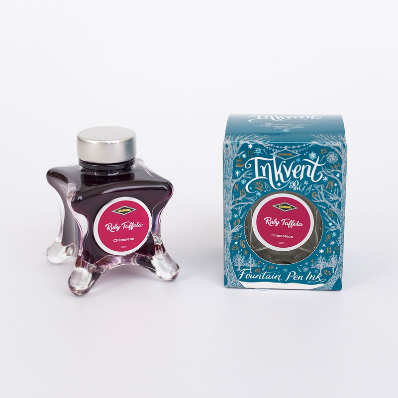 Diamine Diamine Inkvent Ruby Taffeta Inchiostro 50 ml Teal Edition Chameleon