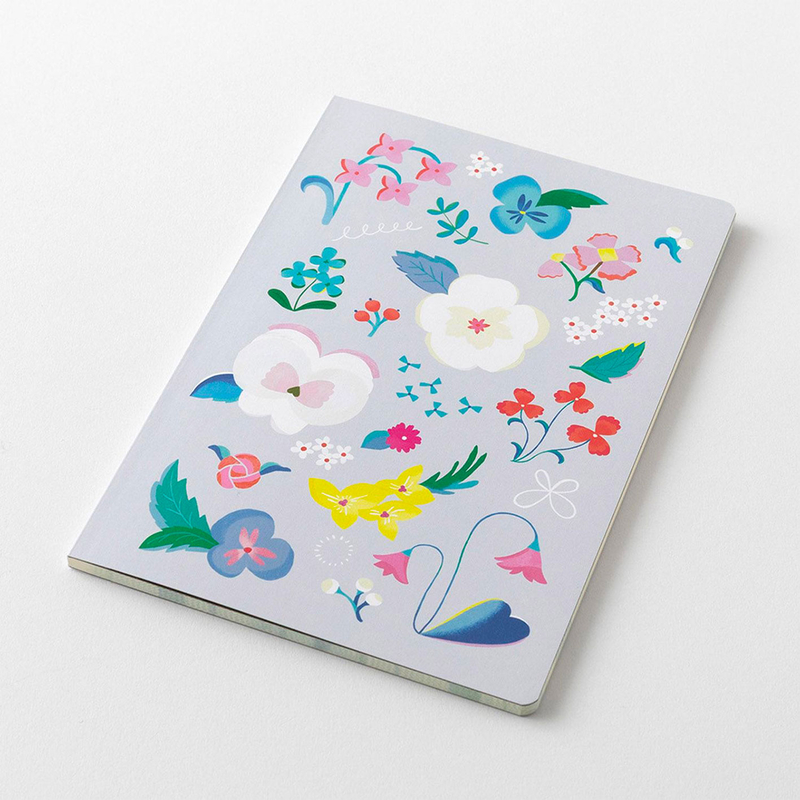 Midori Midori Yuru Log Notebook B6 Floral Dot